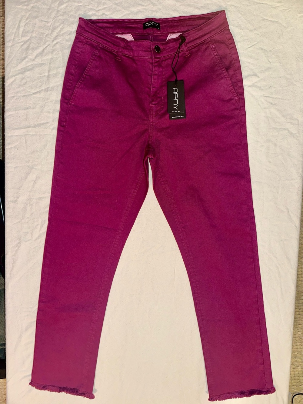 APNY New York - Skinny High-Waisted Jeans - Fuschia Pink - Women’s Size 6